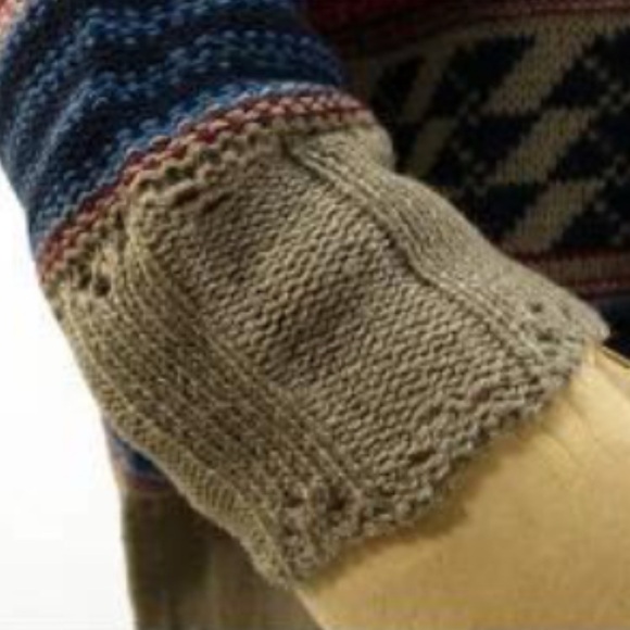 B B Dakota, New Oversized Wool blend Cardigan Earth tones tan,orange,brown SMALL - Picture 11 of 15